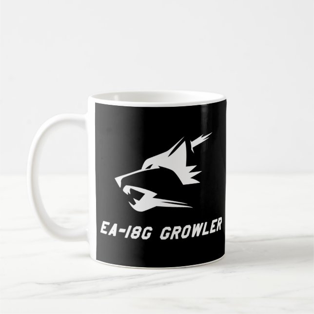 EA-18G Growler - WHITE T-Shirt Coffee Mug (Left)