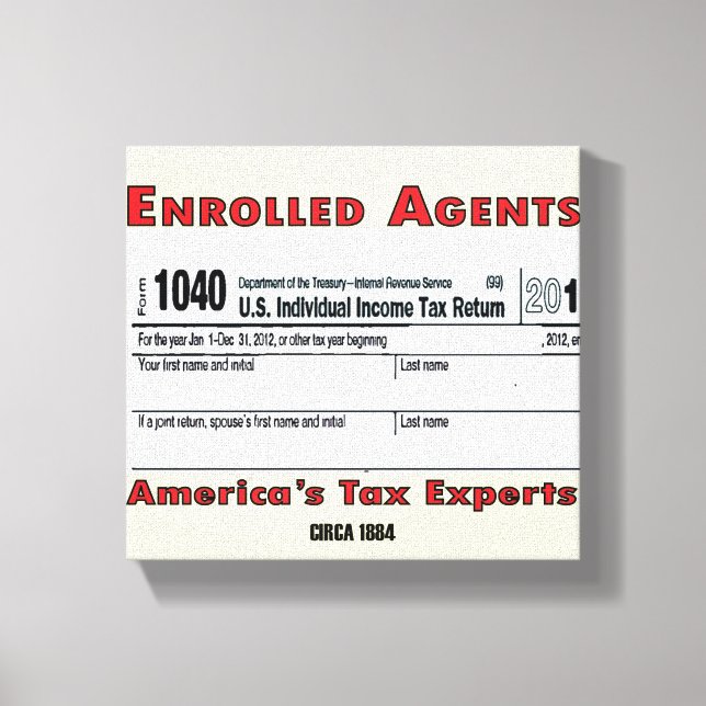 EA America's Tax Expert Office Canvas Print (Front)