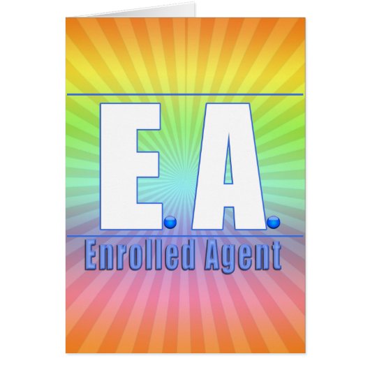EA LOGO1 ENROLLED AGENT CARDS (Front)