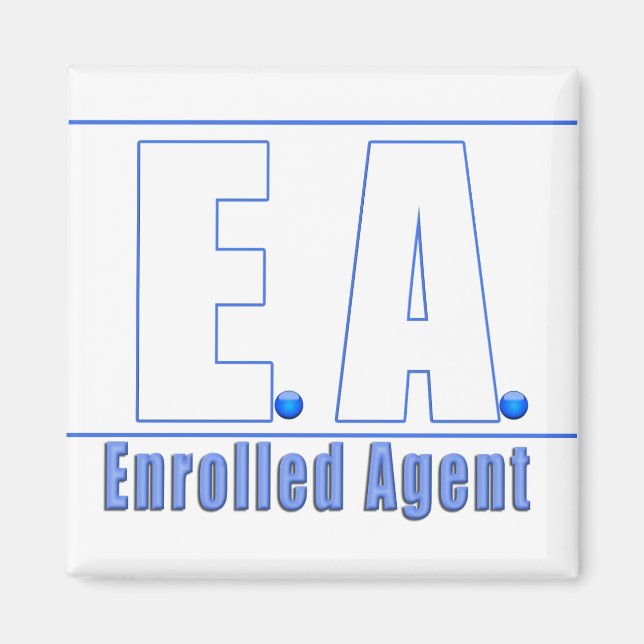 EA LOGO1 ENROLLED AGENT MAGNET (Front)