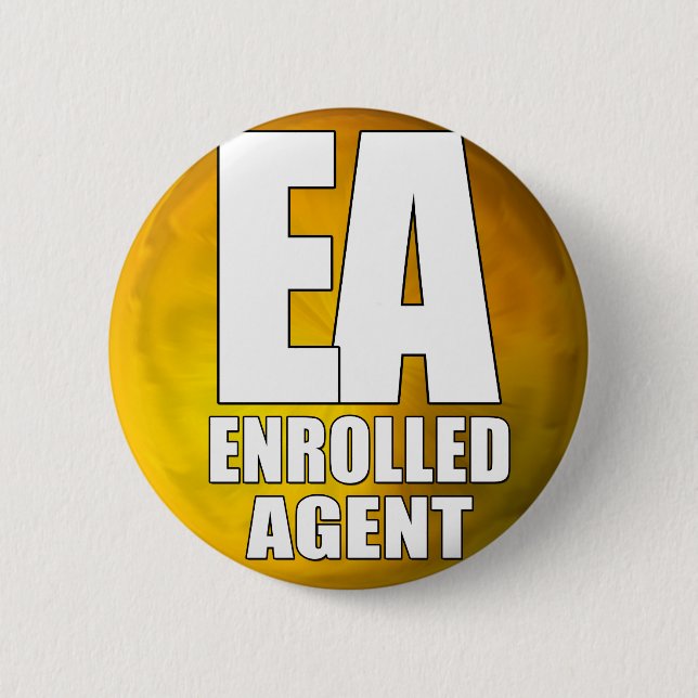EA LOGO ENROLLED AGENT BUTTON (Front)