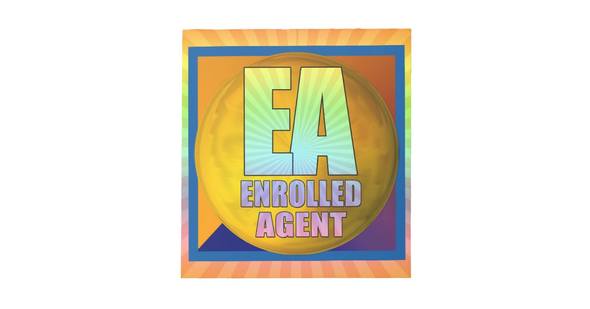 EA LOGO ENROLLED AGENT NOTEPAD | Zazzle