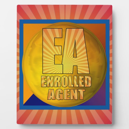 EA LOGO ENROLLED AGENT PLAQUE | Zazzle