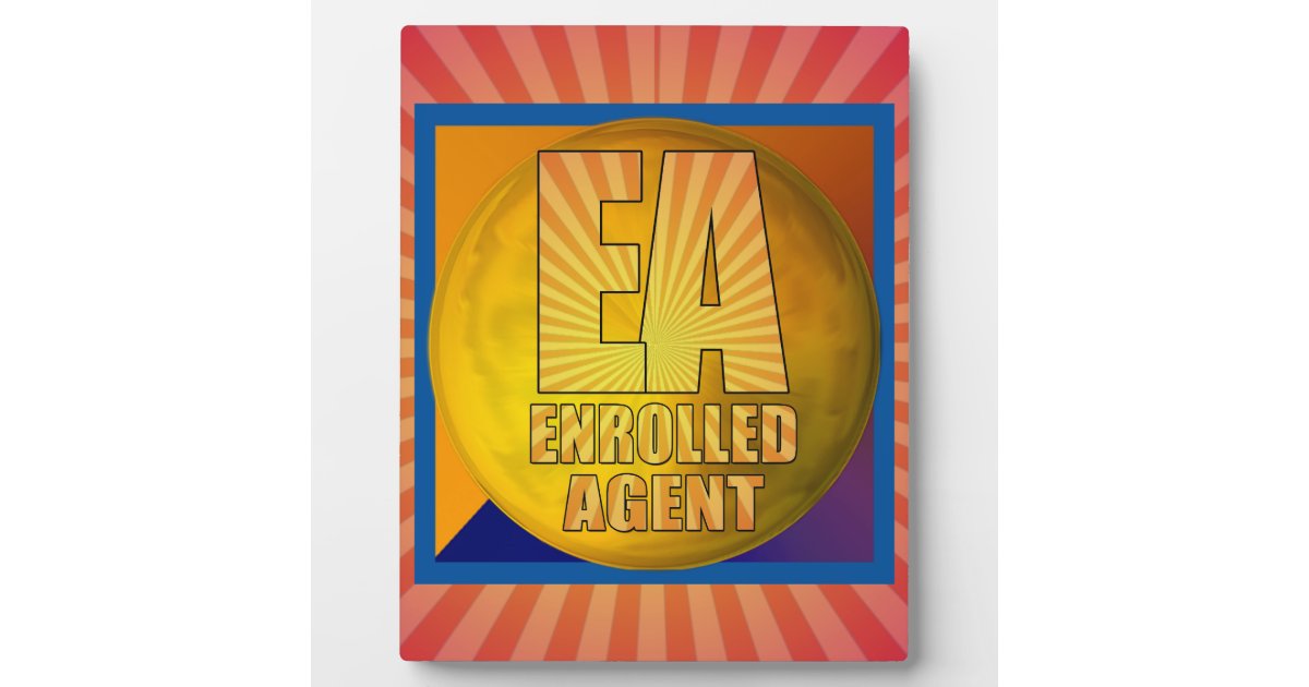 EA LOGO ENROLLED AGENT PLAQUE | Zazzle