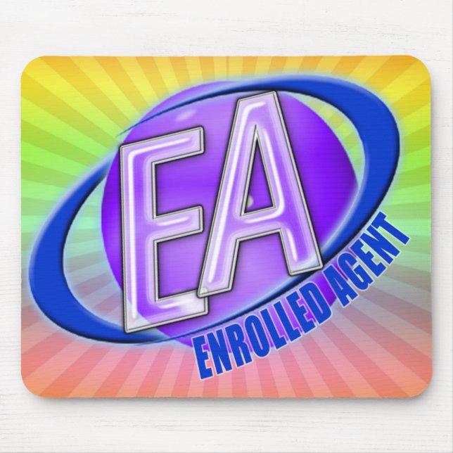 EA ORB SWOOSH LOGO - ENROLLED AGENT MOUSE PAD (Front)