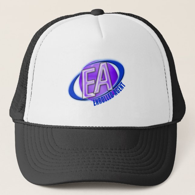 EA ORB SWOOSH LOGO - ENROLLED AGENT TRUCKER HAT (Front)