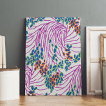 EA Séguy botanical Premium Wrapped Canvas  Print<br><div class="desc">Botanical flower print by renowned French artist Émile-Allain Séguy. He produced eleven albums inspired by insects,  butterflies and nature,  with intricate Art Nouveau and brightly colored Art Deco geometric floral patterns. He used a unique printing technique called Pochoir,  the method of applying pigment to paper through stencils.</div>