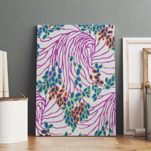 EA Séguy botanical Premium Wrapped Canvas  Print