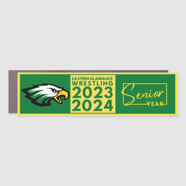 EA Wrestling Senior Year Car Magnet (Front)