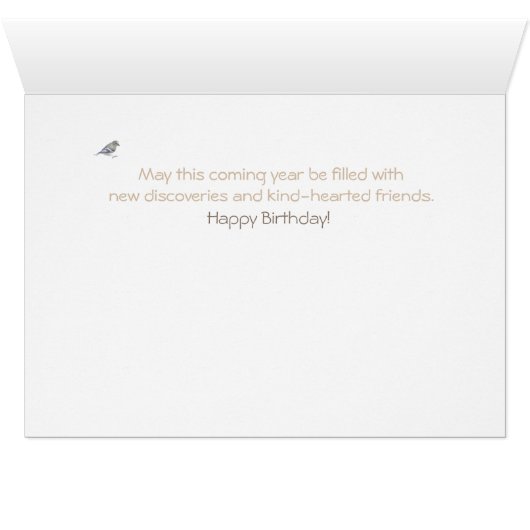 Each birthday is a stop on life's journey. (Inside Horizontal (Bottom))