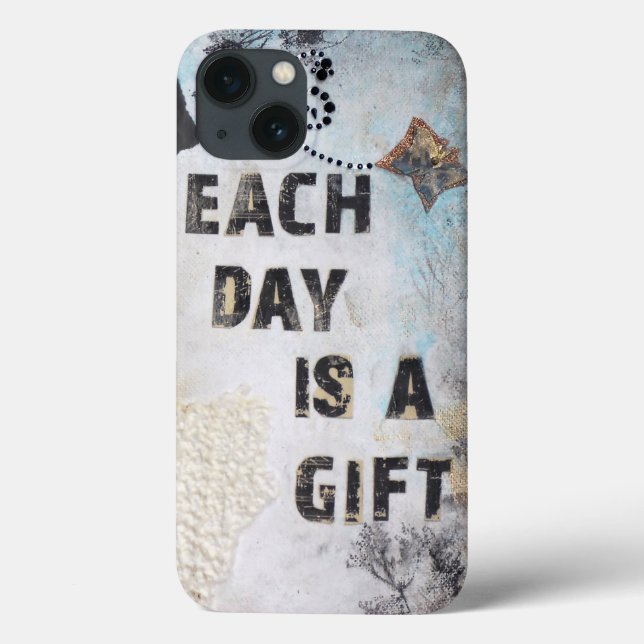 Each Day Is A Gift Quote Case-Mate iPhone Case (Back)