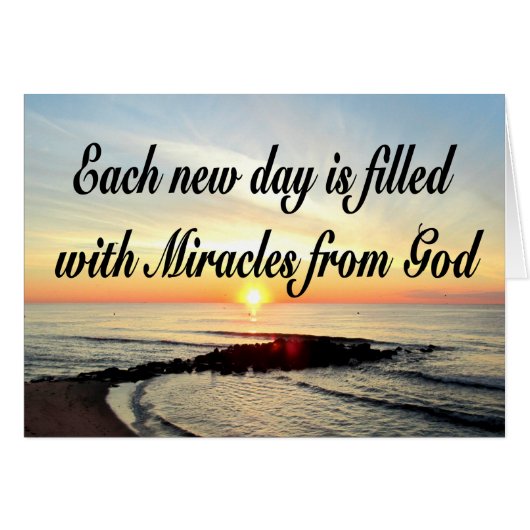 EACH DAY IS MIRACLES FROM GOD CARDS (Front Horizontal)