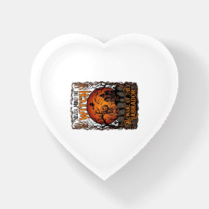 Each Day Joyful Halloween Haunted House Witch Cat Paperweight