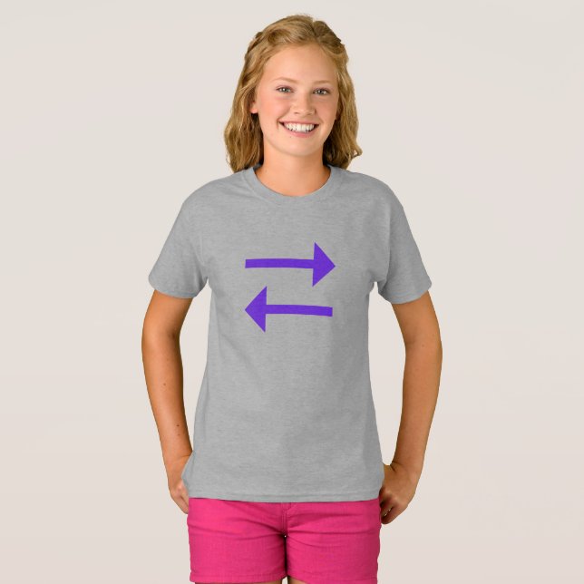 Each for Equal Pose Arrows Symbol Women's Day T-Shirt (Front Full)