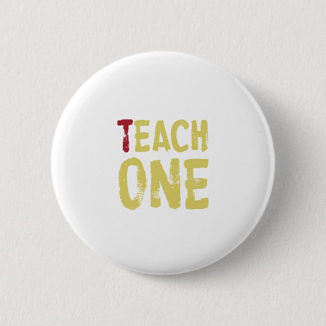 Each one teach one pinback button (Front)