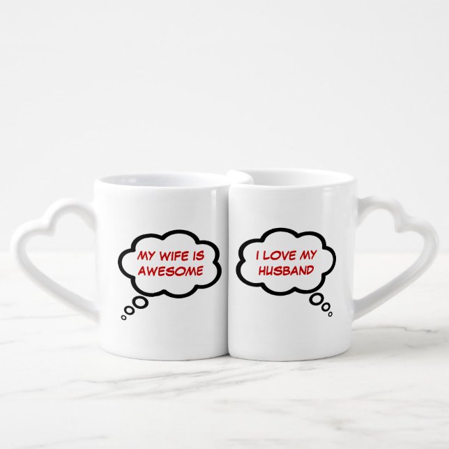each other thoughts coffee mug set (Front Nesting)
