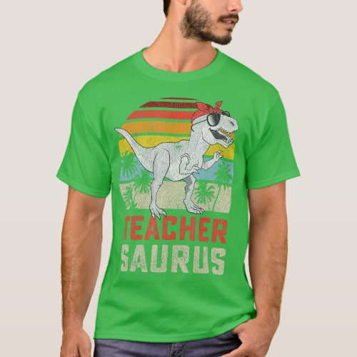 eachersaurus  Rex Dinosaur eacher Saurus Family Ma T_Shirt