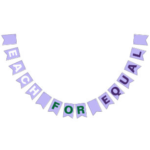 EachforEqual Hashtag International Women's Day Bunting Flags