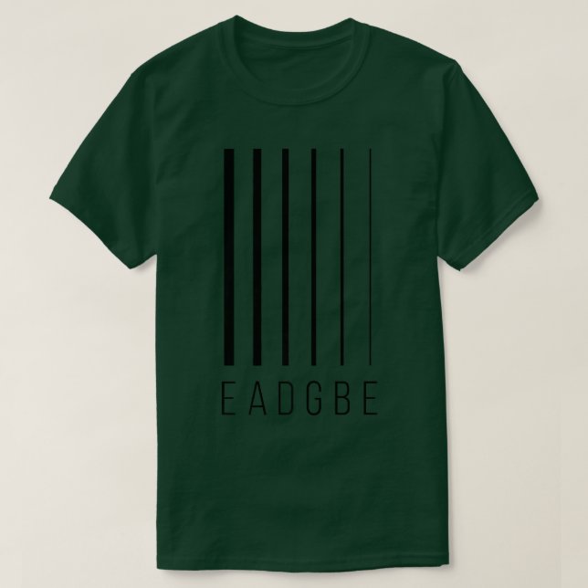 EADGBE 6 String Guitar Player & GuitaristCool Prem T-Shirt (Design Front)