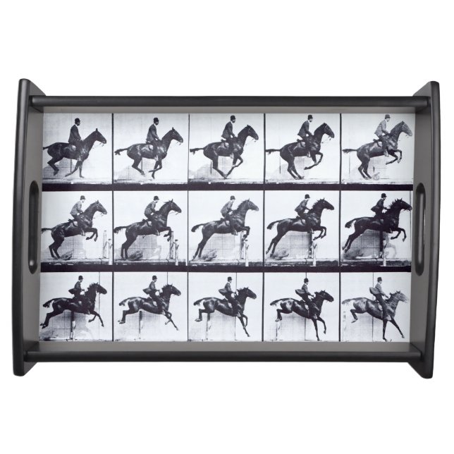 EADWEARD MUYBRIDGE: Horse Daisy Jumping-Small Tray (Front)