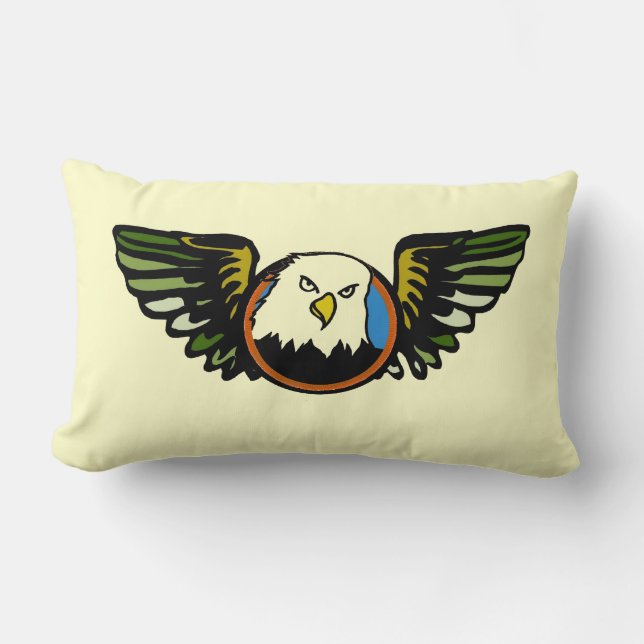Eagel Wings Lumbar Pillow (Front)