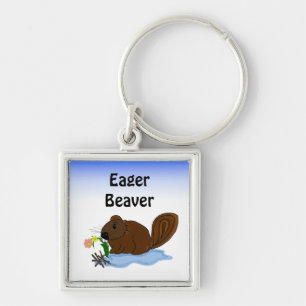 Eager Beaver Keychain