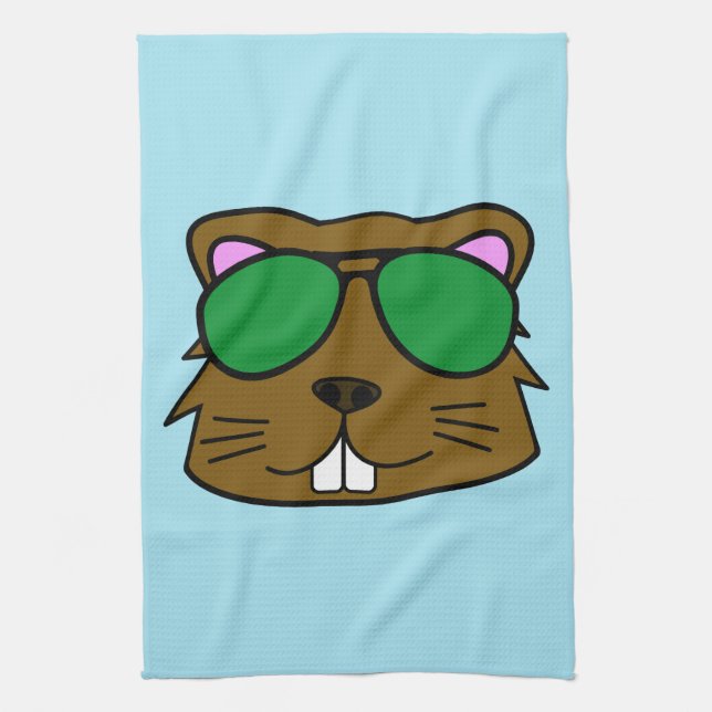 Eager Beaver Towel (Vertical)