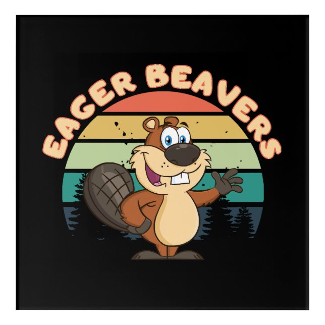Eager Beavers Acrylic Print (Front)
