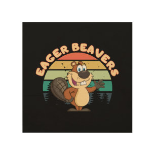 Eager Beavers Wood Wall Art