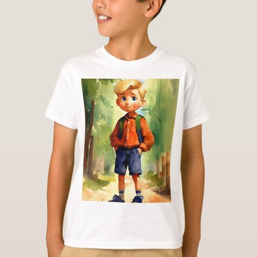 Eager Chris Watercolor Pixar Portrait T_shirt T_Shirt