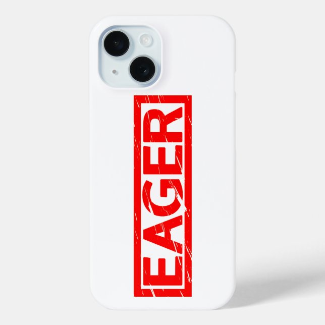 Eager Stamp Case-Mate iPhone Case (Back)