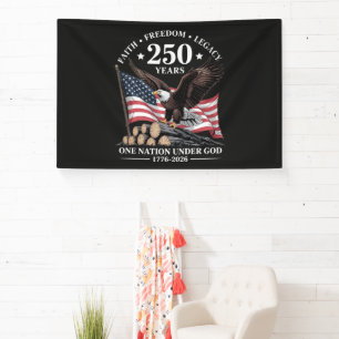 Eagle 250th Anniversary USA Banner