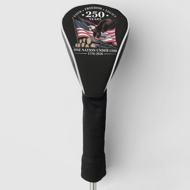 Eagle 250th Anniversary USA Golf Head Cover (Front)