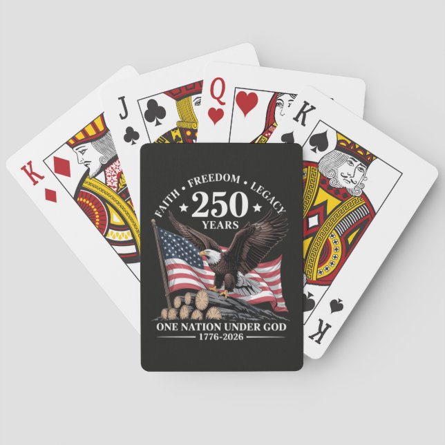 Eagle 250th Anniversary USA Poker Cards (Back)