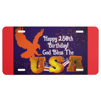 Eagle 250th Birthday License Plate