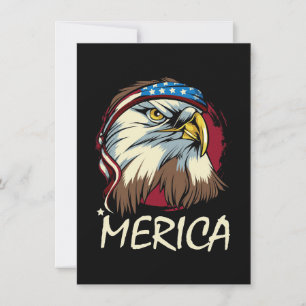 Eagle 4th Of July American Invitation