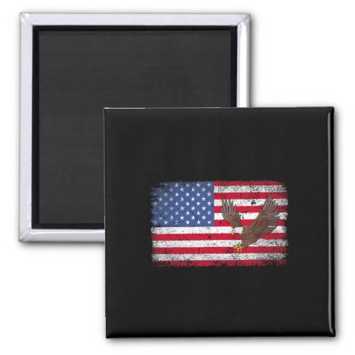 Eagle 4th Of July Usa American Flag Men Women Kids Magnet