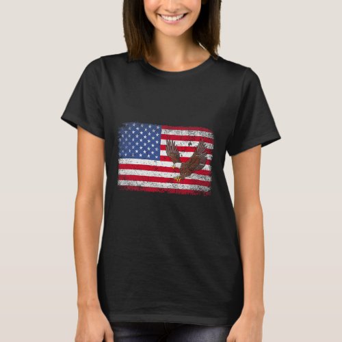 Eagle 4th Of July Usa American Flag Men Women Kids T_Shirt