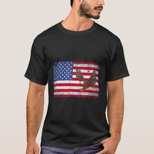 Eagle 4th Of July Usa American Flag Men Women Kids T_Shirt