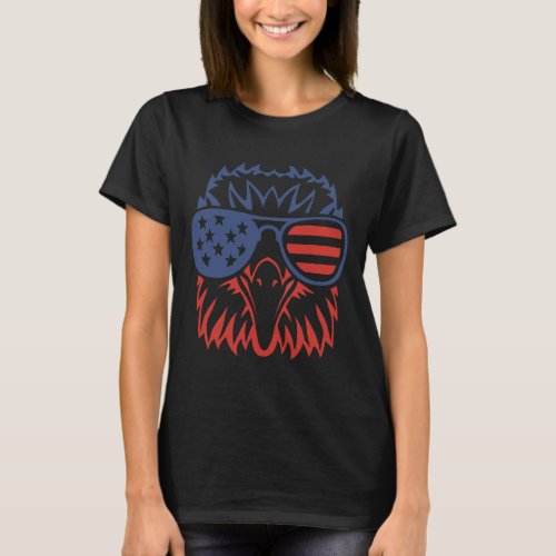 Eagle 4th Of July Usa American Flag  T_Shirt