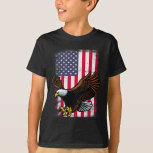 Eagle 4th Of July Usa Flag American Patriotic Men T-Shirt
