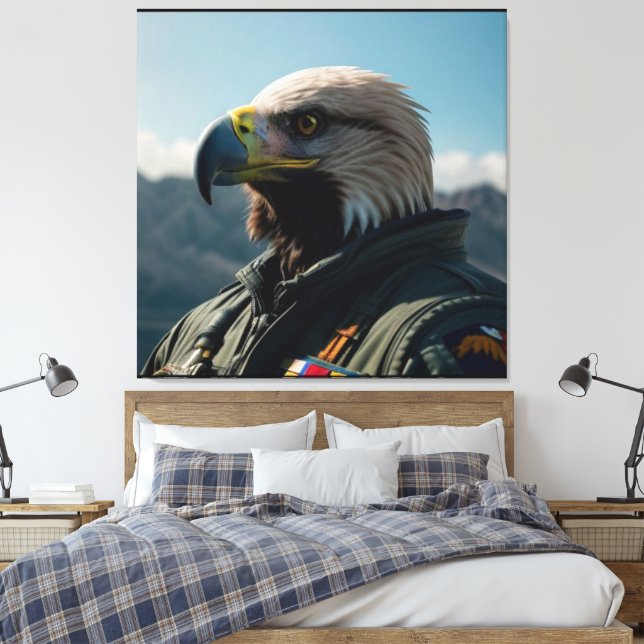 EAGLE AIR COMMANDER ART PRINT NO1  (Insitu(Bedroom))