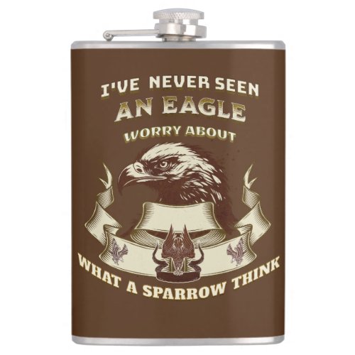 Eagle always how think about wise quote coffee mug flask