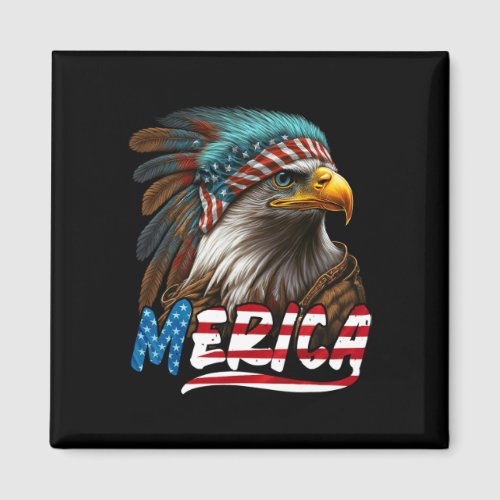 Eagle American Flag 4th Of July Merica 2  Magnet