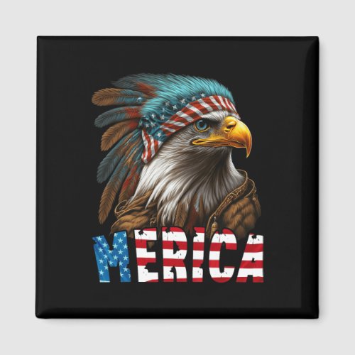 Eagle American Flag 4th Of July Merica 3  Magnet