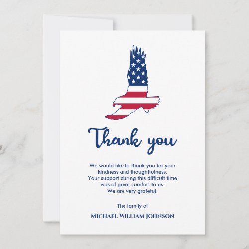 Eagle American Flag Army Veteran Military Funeral