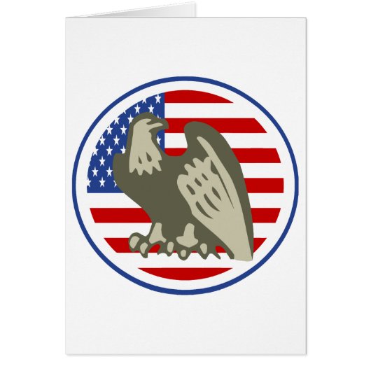 Eagle American Flag Cards (Front)