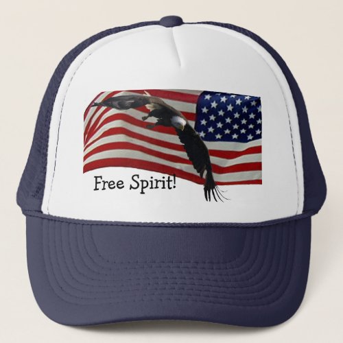 Eagle   American Flag Hat