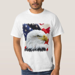 Eagle American Flag T-Shirt | Zazzle