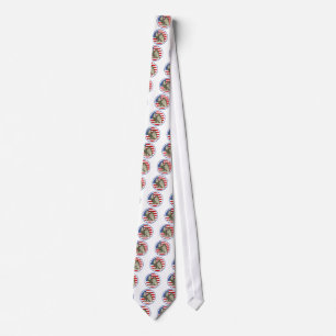 Eagle American Flag Tie
